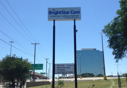Bright Star Care Pole Sign
